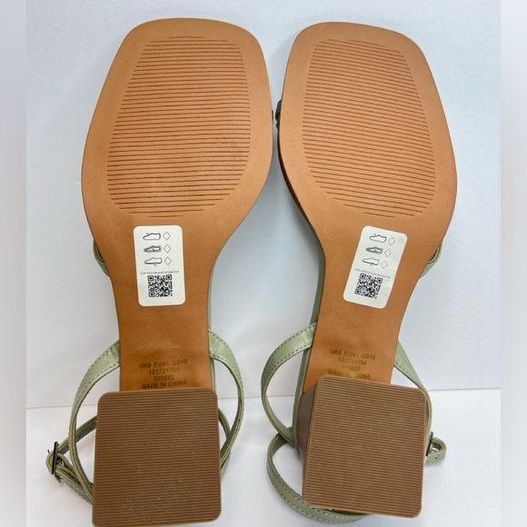 ASOS DESIGN Hampton Block Mid Heeled Strappy Sandals in Sage Women’s Sz 10 NWT - Picture 12 of 13